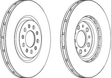 спирачен диск DDF1455-1