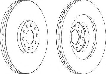 спирачен диск DDF1504-1