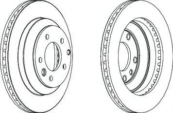 спирачен диск DDF1580C-1