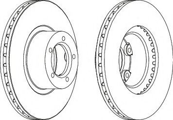 спирачен диск DDF162-1