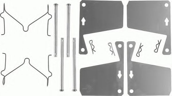 комплект принадлежности, дискови накладки FBA423