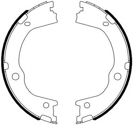комплект спирачна челюст, ръчна спирачка