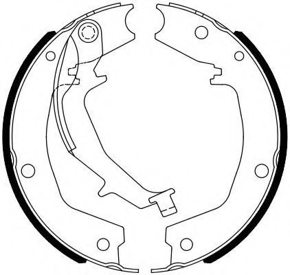 комплект спирачна челюст, ръчна спирачка FSB4102