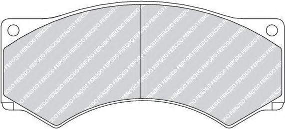 комплект спирачно феродо, дискови спирачки FCV376