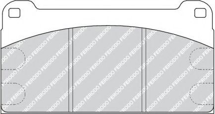 комплект спирачно феродо, дискови спирачки FCV958