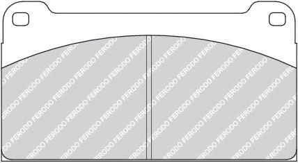 комплект спирачно феродо, дискови спирачки FCV959