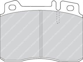 комплект спирачно феродо, дискови спирачки FDB1037