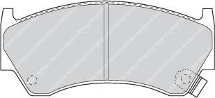 комплект спирачно феродо, дискови спирачки FDB1091