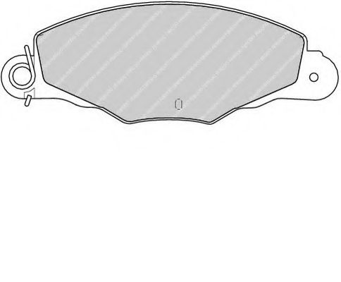комплект спирачно феродо, дискови спирачки FDB1114