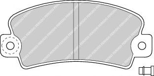 комплект спирачно феродо, дискови спирачки FDB113