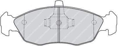 комплект спирачно феродо, дискови спирачки FDB1168