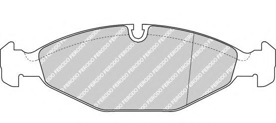 комплект спирачно феродо, дискови спирачки FDB1169