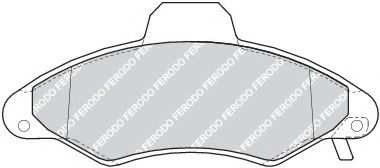 комплект спирачно феродо, дискови спирачки FDB1276