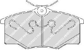 комплект спирачно феродо, дискови спирачки FDB1385
