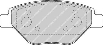 комплект спирачно феродо, дискови спирачки FDB1409