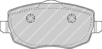комплект спирачно феродо, дискови спирачки FDB1582