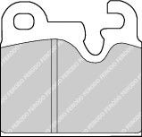 комплект спирачно феродо, дискови спирачки