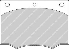 комплект спирачно феродо, дискови спирачки FDB168