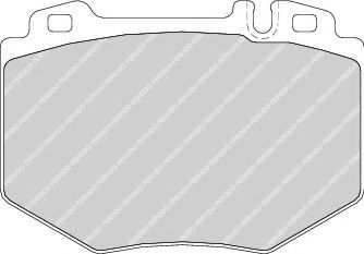 комплект спирачно феродо, дискови спирачки