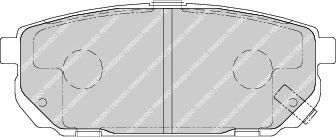 комплект спирачно феродо, дискови спирачки