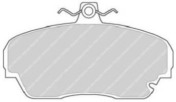 комплект спирачно феродо, дискови спирачки FDB1741