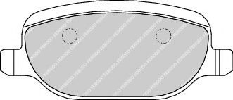 комплект спирачно феродо, дискови спирачки FDB1796