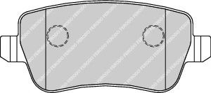 комплект спирачно феродо, дискови спирачки FDB1798