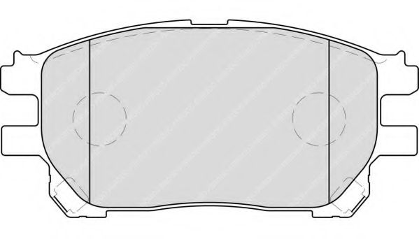 комплект спирачно феродо, дискови спирачки FDB1868