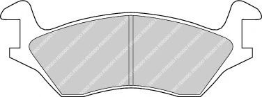 комплект спирачно феродо, дискови спирачки FDB193