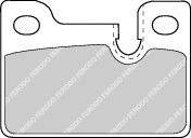 комплект спирачно феродо, дискови спирачки FDB210