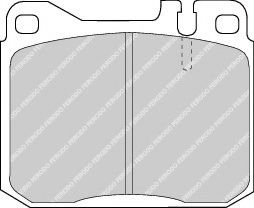 комплект спирачно феродо, дискови спирачки FDB243