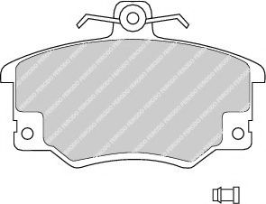 комплект спирачно феродо, дискови спирачки