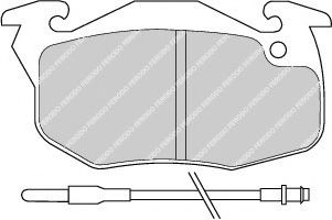 комплект спирачно феродо, дискови спирачки FDB393