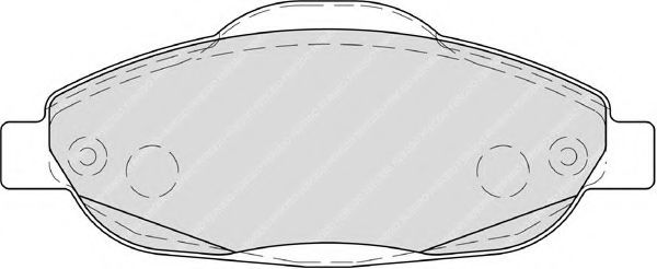 комплект спирачно феродо, дискови спирачки FDB4003