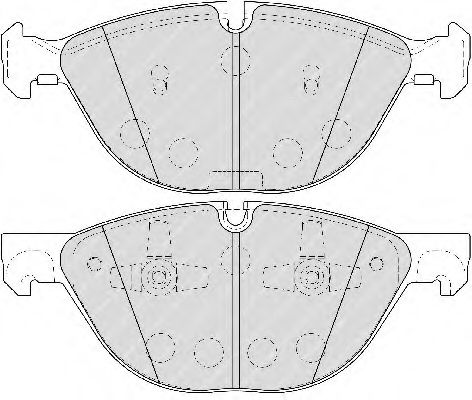 комплект спирачно феродо, дискови спирачки