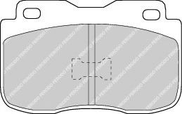 комплект спирачно феродо, дискови спирачки FDB420
