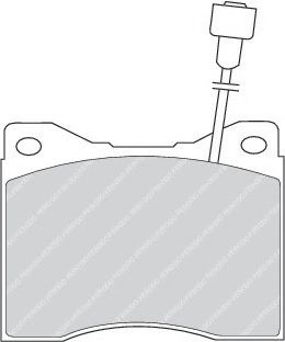 комплект спирачно феродо, дискови спирачки FDB426