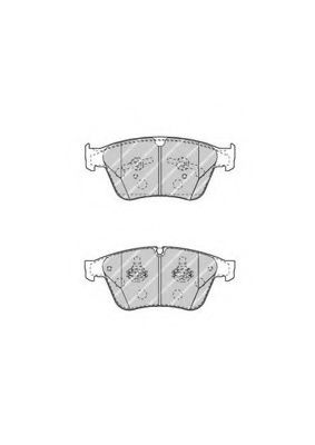комплект спирачно феродо, дискови спирачки