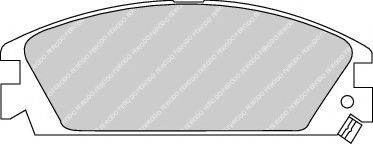 комплект спирачно феродо, дискови спирачки FDB454