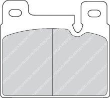 комплект спирачно феродо, дискови спирачки FDB458