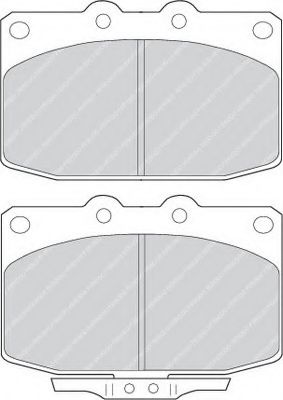 комплект спирачно феродо, дискови спирачки FDB483