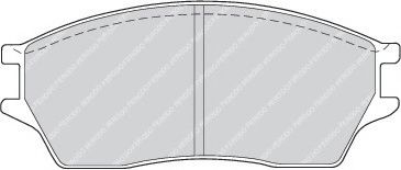 комплект спирачно феродо, дискови спирачки FDB488