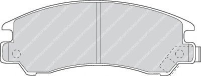 комплект спирачно феродо, дискови спирачки FDB489