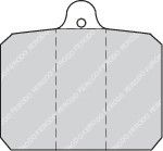 комплект спирачно феродо, дискови спирачки FDB55