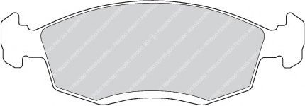 комплект спирачно феродо, дискови спирачки FDB579