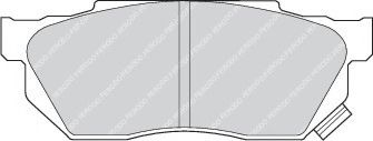 комплект спирачно феродо, дискови спирачки FDB585