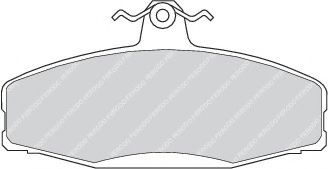 комплект спирачно феродо, дискови спирачки FDB610