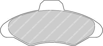 комплект спирачно феродо, дискови спирачки FDB617