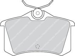 комплект спирачно феродо, дискови спирачки FDB726