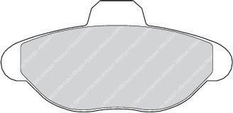 комплект спирачно феродо, дискови спирачки FDB749